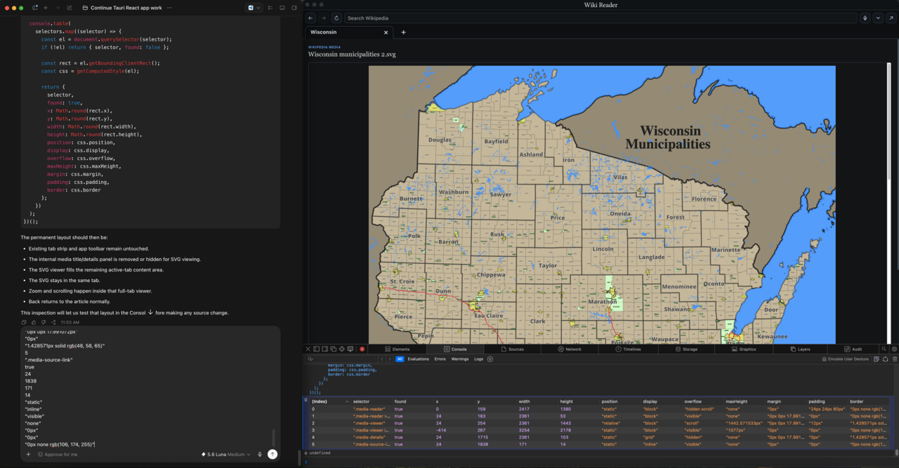 Pantalla de computadora mostrando líneas de código de programación junto a un mapa geográfico.